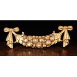 A Fine Late 18th/Early 19th Century Gessoed & Gilt Wood Carving of a Swagged Garland of