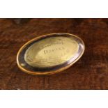 An Unusual Early 19th Century Welsh Horn Snuff Box of oval form.