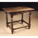 A Joined Oak Side Table Circa 1700.