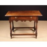 An Early 18th Century Oak Side Table.