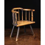 An Early 19th Century Child's Ash Spindle-back Armchair.