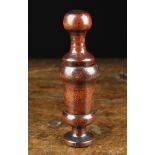 An 18th Century Turned Treen Snuff Mortar 8" (20 cm) in height.