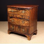 A Small & Unusual 18th Century Secretaire Chest with coromandel veneered facade.