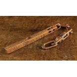 A Fine, Early 19th Century Chip Carved Fruitwood Knitting Sheath