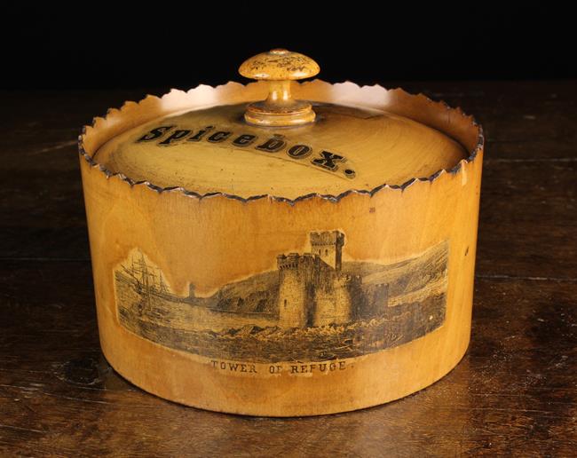 A Fine Early 19th Century Mauchline-ware Spice Box. - Image 5 of 5