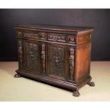 A 17th Century Italian Walnut Side Cabinet.