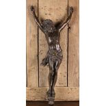 A Heavy 19th Century Cast Bronze Figure of Christ Crucified, 25" (63 cm) in length.