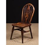 A Small 19th Century Child's 'Wheel back' Windsor Side Chair.