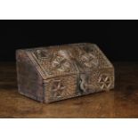 A Late 17th/Early 18th Century Chip Carved Casket of boarded oak & pine/spruce.