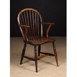 A 19th Century Low Stick Back Windsor Armchair.