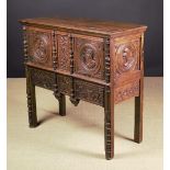 A 16th Century and Later Flemish Oak Buffet.
