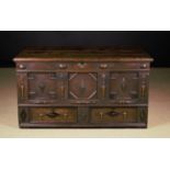 A Large 18th Century Oak Mule Chest.