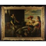 A Large 17th Century Flemish Oil on Canvas,