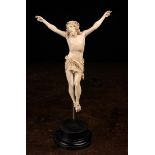 An 18th Century Ivory Carving of Christ Crucified,