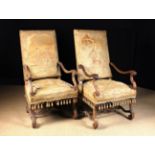 A Pair of 19th Century Louis XIV Style Fauteuils.