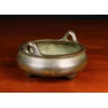 An Antique Chinese Bronze Censer with seal mark.