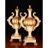 A Pair of Stylish Baroque Side Lamps.