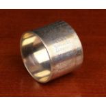 A Silver Napkin Ring of Naval Interest,