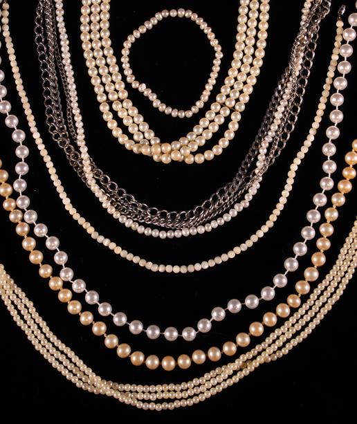 A Group of Five Simulated Pearl Necklaces, - Image 2 of 2