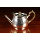 A Georgian Silver Teapot hallmarked London 1794, with Robert Hennell I maker's punch,