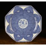 A Mid 18th Century Qianlong Blue & White Chinese Export Octagonal Charger.