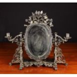 A 19th Century Wrought Iron Dressing Mirror.