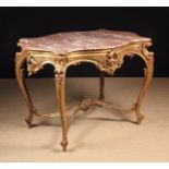 A Fine 19th Century Louis XV Style Carved Giltwood Centre Table.