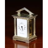 A Small Silver Cased Carriage Clock by Charles Frodsham commemorating the 40th Anniversary of Queen