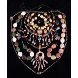 A Group of Seven Necklaces of coloured stones, glass and shell.