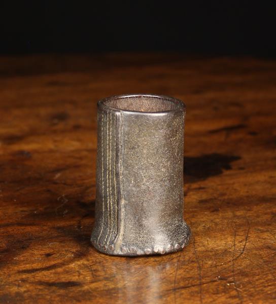 A Late 18th Century Leather Dice Tumbler.