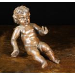 A Late 18th/Early 19th Century Carved Walnut Cherub.