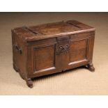 A Small Early 17th Century Continental Oak Coffer.