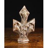 A 15th Century East Anglian Carved Oak 'Poppy-head' Pew Finial enriched with foliage and berries