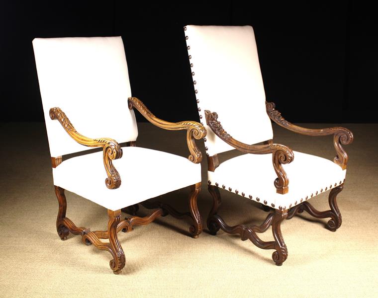 Two 19th Century French Fauteuil Armchairs in the Louis XIV Style. - Image 4 of 4