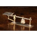 A Set of Late 18th/Early 19th Century Miniature Brass Beam Scales weighing ¼ oz up to 2 oz,