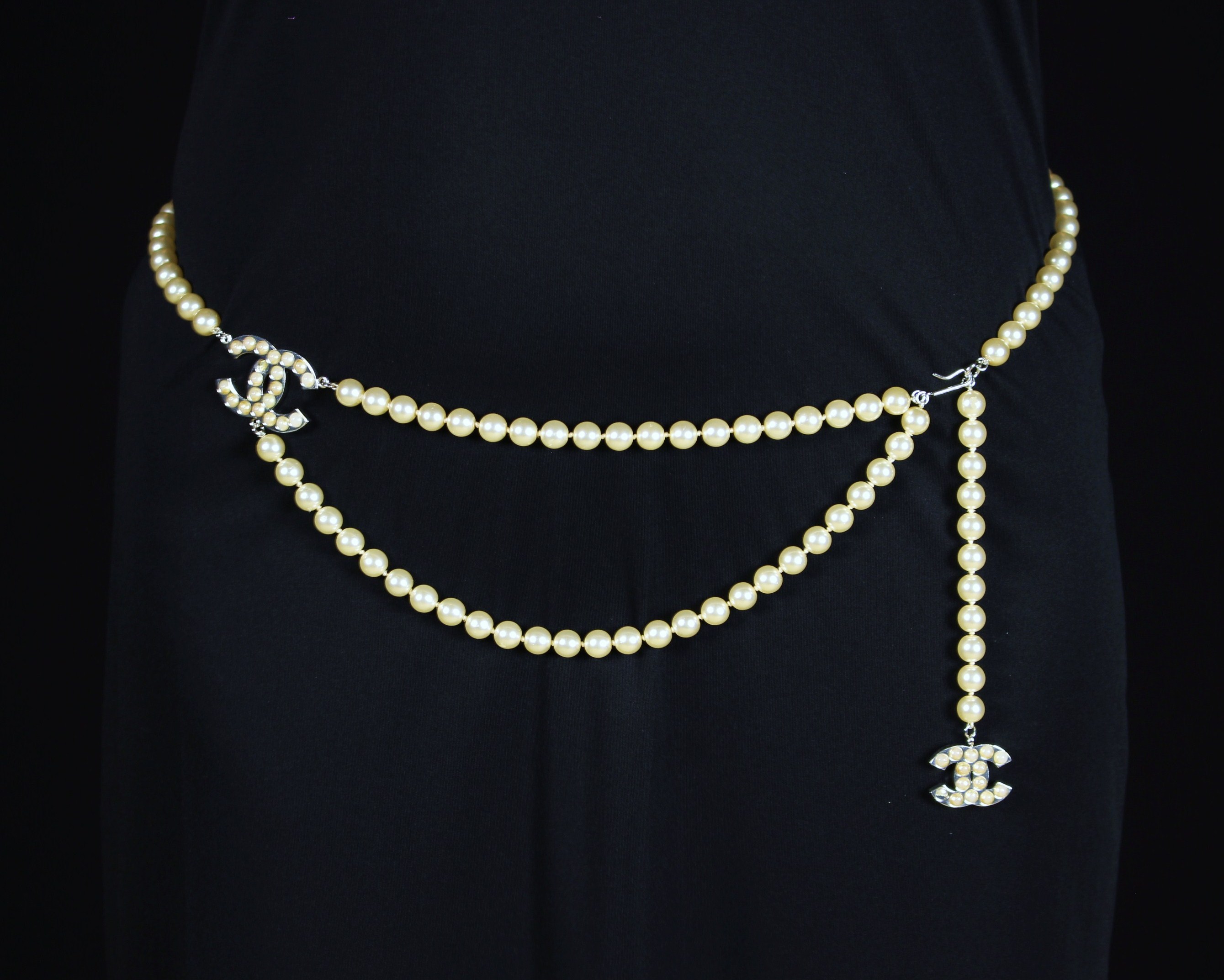 An Attractive Chanel Faux Pearl Belt.