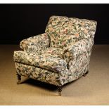 An Attractive and Comfortable Upholstered Armchair hand made by George Smith of Newcastle with