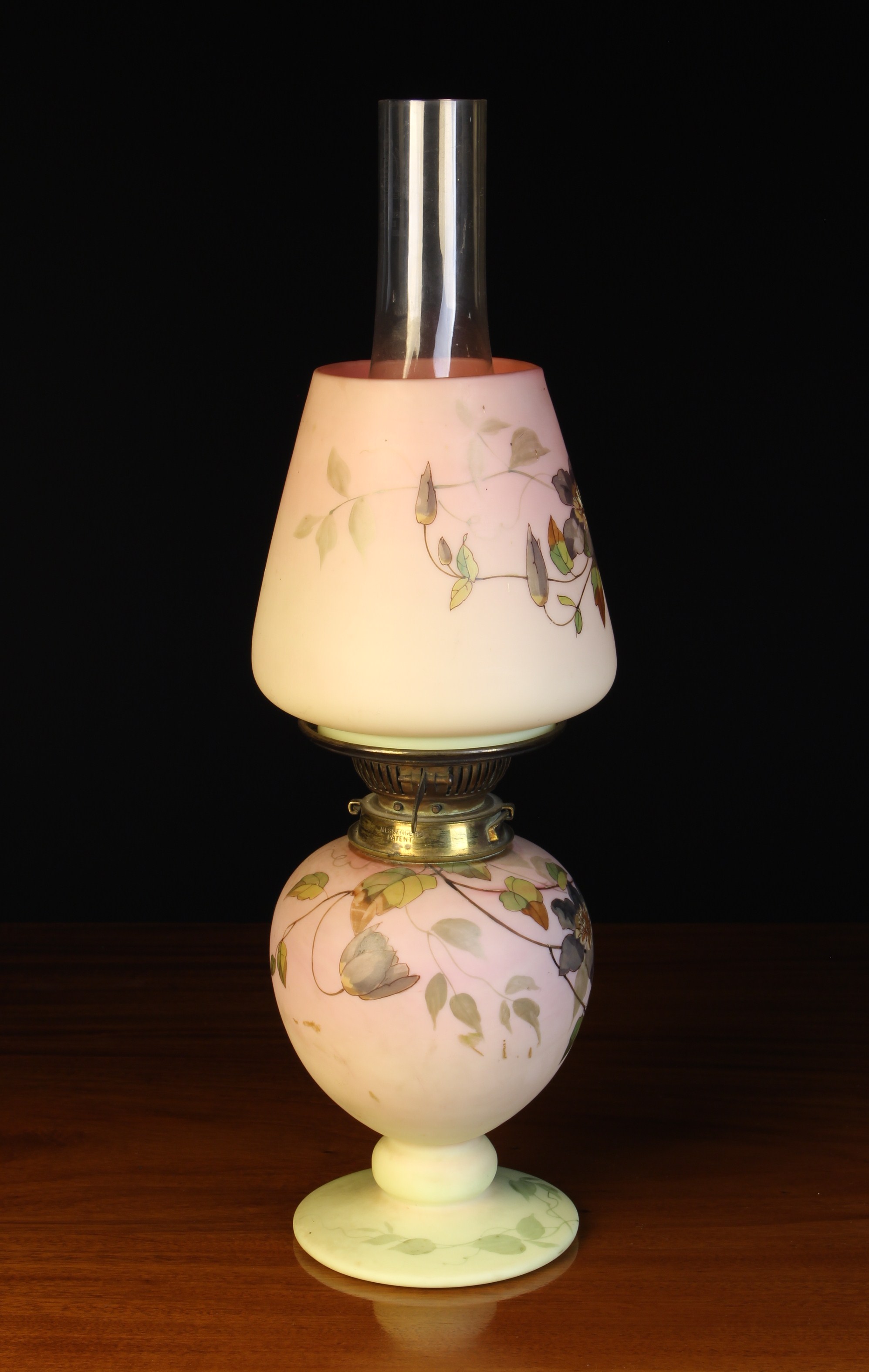 A 19th Century Burmese Glass Oil Lamp. - Image 2 of 3