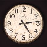 A Large Vintage Ferranti Electric Wall Clock, the painted dial 19" (28 cm) in diameter.