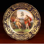 A Antique Royal Vienna Style Porcelain Cabinet Plate with C.M. Hutschenreather mark.