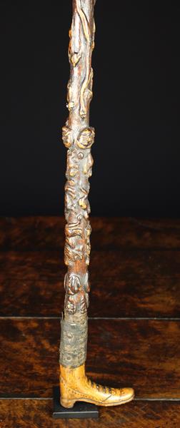 A 19th Century Folk Art Walking Stick. - Image 2 of 5