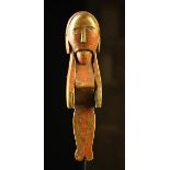 A Late 17th/Early 18th Century Folk Art Treen Nut Cracker naively carved in the form of a head with