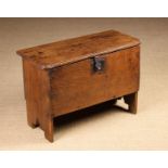 A Late 17th/Early 18th Century Child's Boarded Oak Coffer.