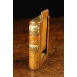 A 19th Century Oak Snuff Box in the form of a Book.
