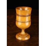A Fine Late 18th/Early 19th Century Turned Boxwood Goblet of good colour and patination.