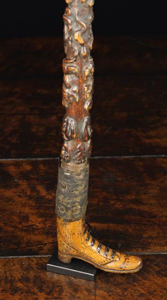 A 19th Century Folk Art Walking Stick. - Image 5 of 5