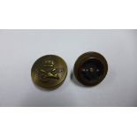 A WWII Special Operations Escape compass concealed in an RAF Cheney button, 23mm diameter, in
