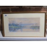 Robert Winter Fraser, watercolour, possibly Houghton Cambridgeshire, signed bottom right, in a