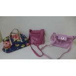 Three Radley ladies handbags all generally good, some usage