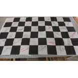 Sporting Interest: Formula 1- a signed chequered flag with 30 signatures to include Damon Hill,